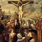La Crucifixión de Jacopo Tintoretto (1519-1594).