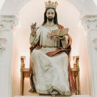Imagen de Cristo Rey en su parroquia de Culiacán.