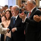 León XIV con asistentes al congreso de la Fundación Centessimus Annus, sobre Doctrina Social de la Iglesia