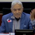 Rafael Gómez Pérez, durante un simposio en la Universidad de Navarra en 2021.