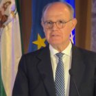 David Jiménez Blanco es el actual presidente de la Bolsa de Madrid. En la imagen, en una conferencia del 8 de mayo de 2024 en Granada, su ciudad natal.