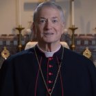 El arzobispo de Sidney, Anthony Fischer, O.P., durante su mensaje de Pascua de este año.