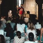 En el monasterio de la Santa Espina, en verano de 2024, artistas del Observatorio de lo Invisible practican canto polifónico
