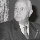 Pedro Laín Entralgo, académico y catedrático de Historia de la Medicina en la Universidad Complutense de Madrid, de la que fue rector entre 1950 y 1956.
