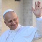 León XIV, durante la audiencia jubilar de este sábado 6 de septiembre.