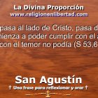 San Agustín. Sermón 53, 6)