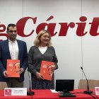 Presentación del IX Informe Foessa por parte de Natalia Peiro y Raúl Flores. (Foto : Fundación Foessa)