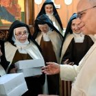 Las carmelitas de Líbano reciben al Papa León XIV en el santuario de Harissa