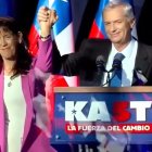 José Antonio Kast y su esposa, durante uno de los actos electorales de la campaña que le ha llevado al Palacio de la Moneda.