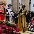 Los Reyes Magos en la catedral de la Almudena de Madrid el 3 de enero de 2026