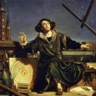 'Copérnico, conversación con Dios' (1872, detalle) de Jan Matejko: Copérnico (1473-1543), precursor del geocentrismo, fue un clérigo católico que formuló sus tesis con total libertad.