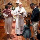 José Pedro y Erea, junto a sus hijos.