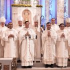 Ordenación de sacerdotes en la Basílica de Nuestra Señora del Roble de Monterrey.