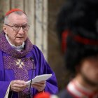 El cardenal Pietro Parolin en la misa del 3 de marzo de 2026 celebrando cien años del Ordinariato Militar en Italia