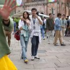 Una escena de la JEMJ de 2025 en el santuario de Covadonga.