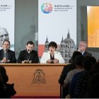La diócesis de Madrid presenta los actos de la visita papal, con el obispo Vicente Martín, el cardenal Cobo, Laura Moreno y Yago de la Cierba