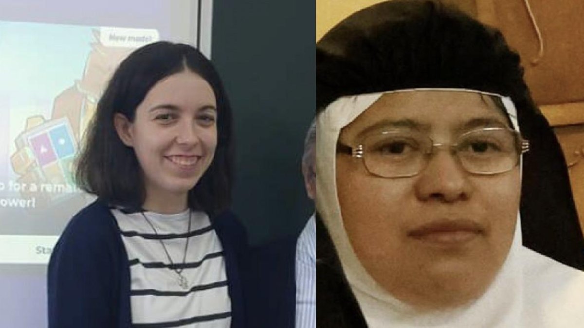 Sor Haizea, a la izquierda, es Hija de la Caridad; y sor Jerónima, a la derecha, de las Agustinas.