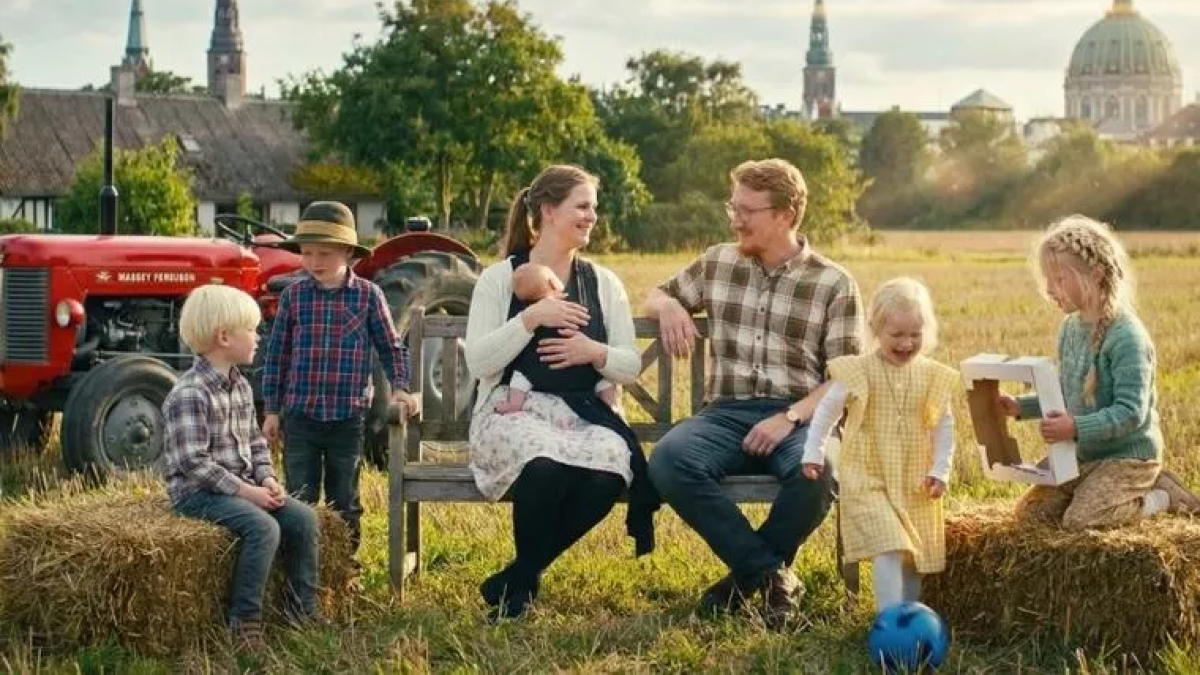 Una de las familias en la isla de Lolland, la cuarta isla más grande de Dinamarca.