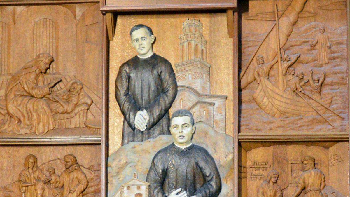 Los restos de los curetas de Monzón, los beatos José Nadal y José Jordán, reposan en la concatedral Santa María del Romeral de Monzón.