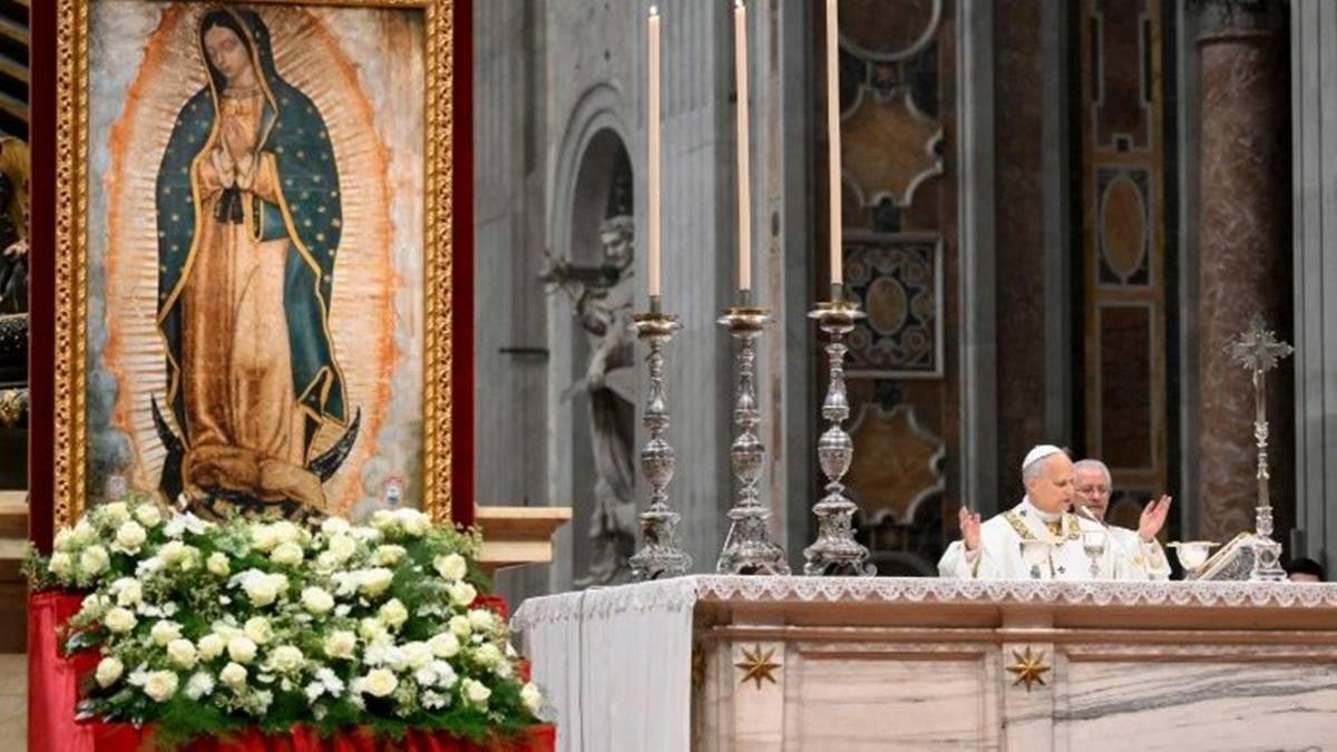 León XIV dice misa en el Vaticano el pasado 12 de diciembre, festividad de Nuestra Señora de Guadalupe.