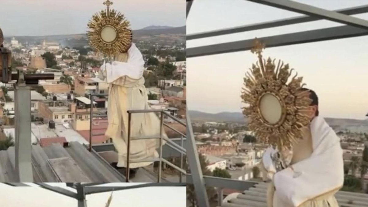 Al concluir la Eucaristía, él mismo acogió a quienes no podían volver a sus casas.