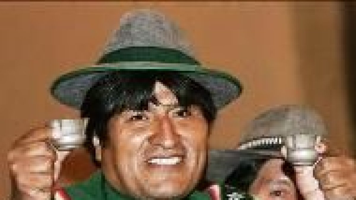 El presidente indigenista de Bolivia, Evo Morales