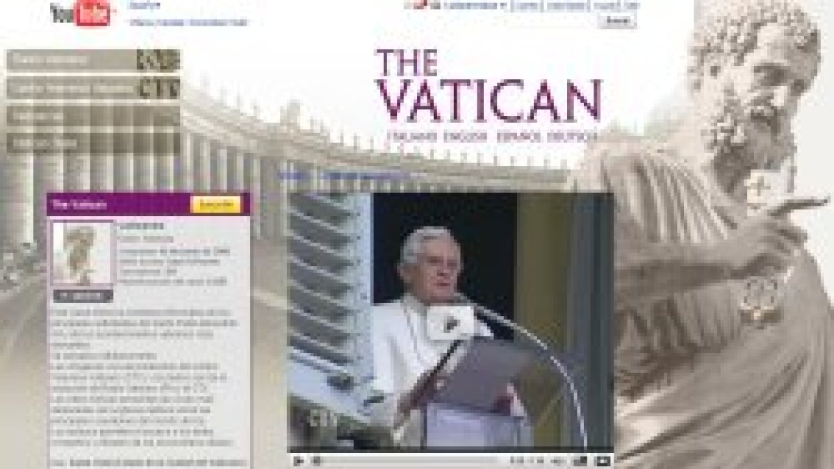 Se estrena el canal del Vaticano en Youtube