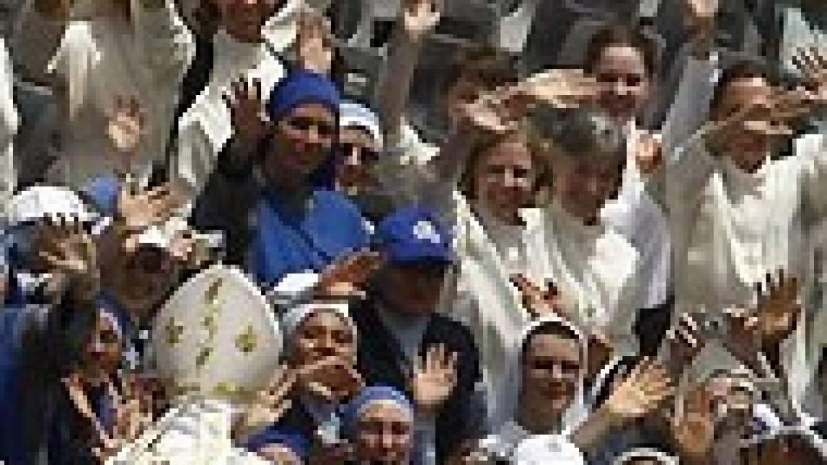 El Papa, en la Plaza de San Pedro.