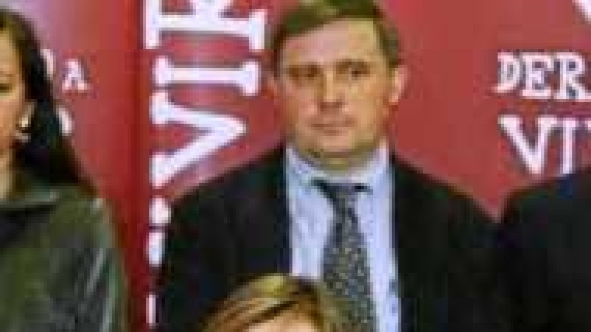 La portavoz de DAV, durante la presentación del manifiesto