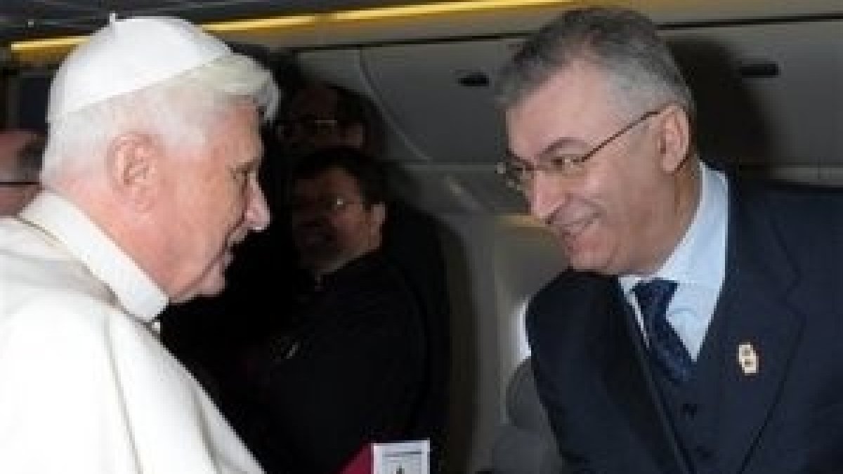 Benedicto XVI y Patrizio Polisca