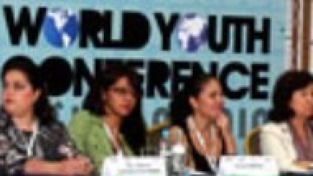 Participantes en la Conferencia Mundial de la Juventud