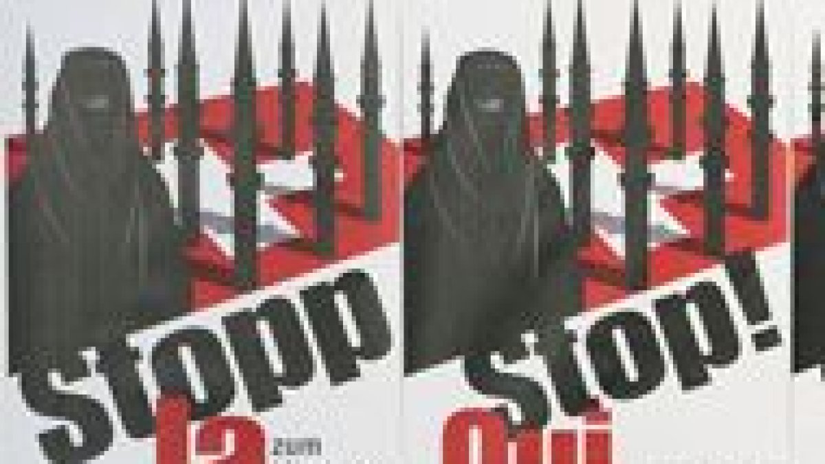 El cartel de la campaña anti minaretes