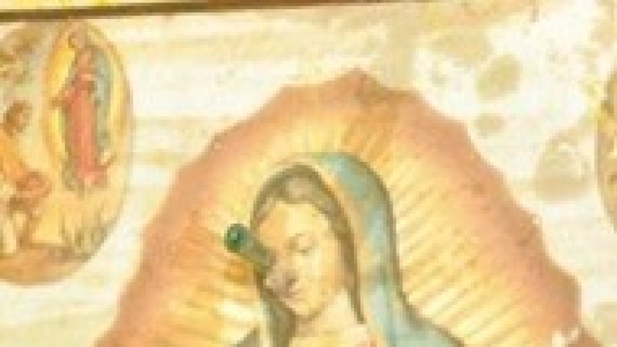 Imagen profanada de la Virgen de Guadalupe