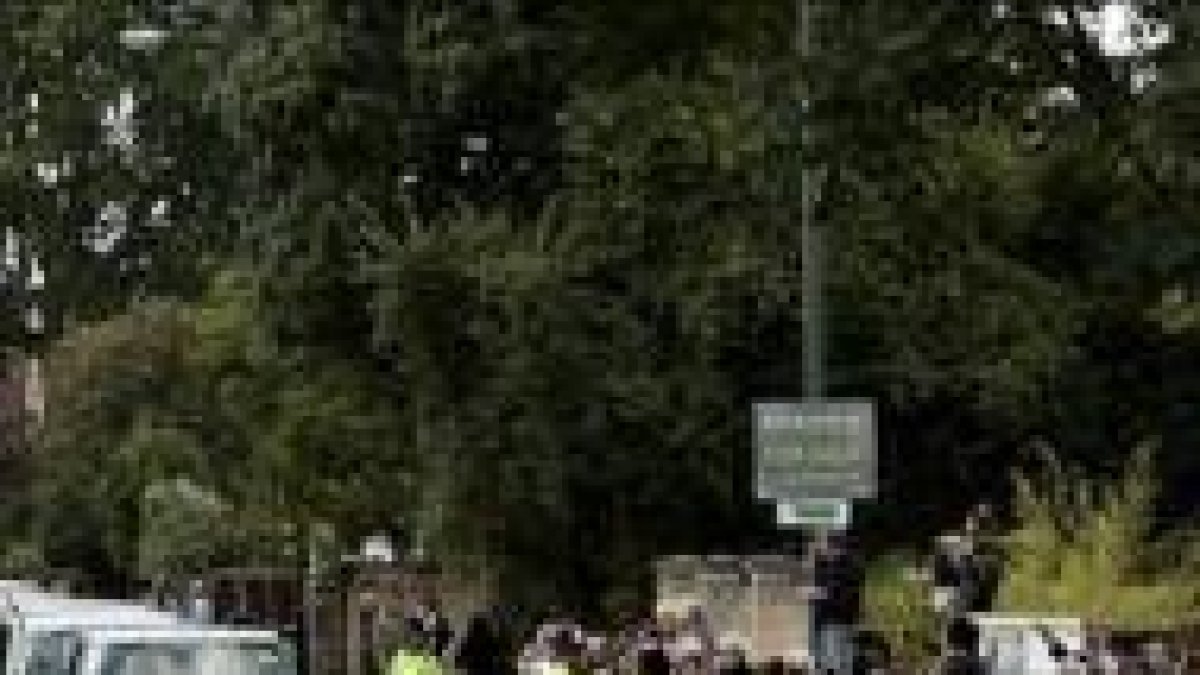 La policía británica custodia al Papa en Londres