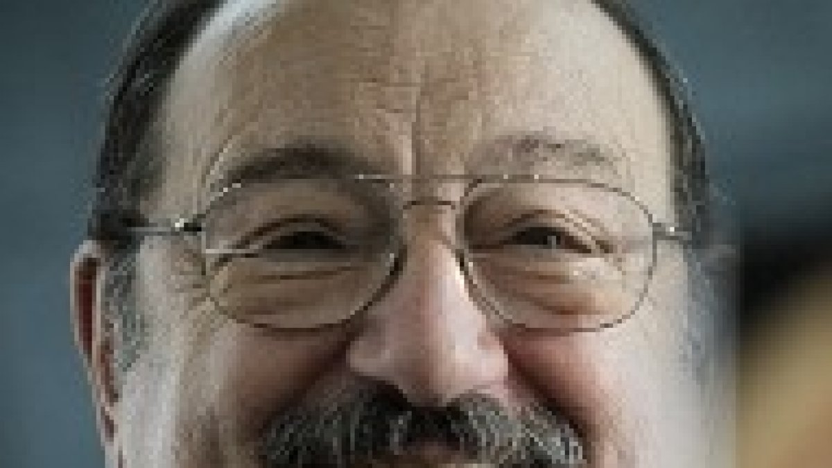 UJmberto Eco esta mañana en Madrid