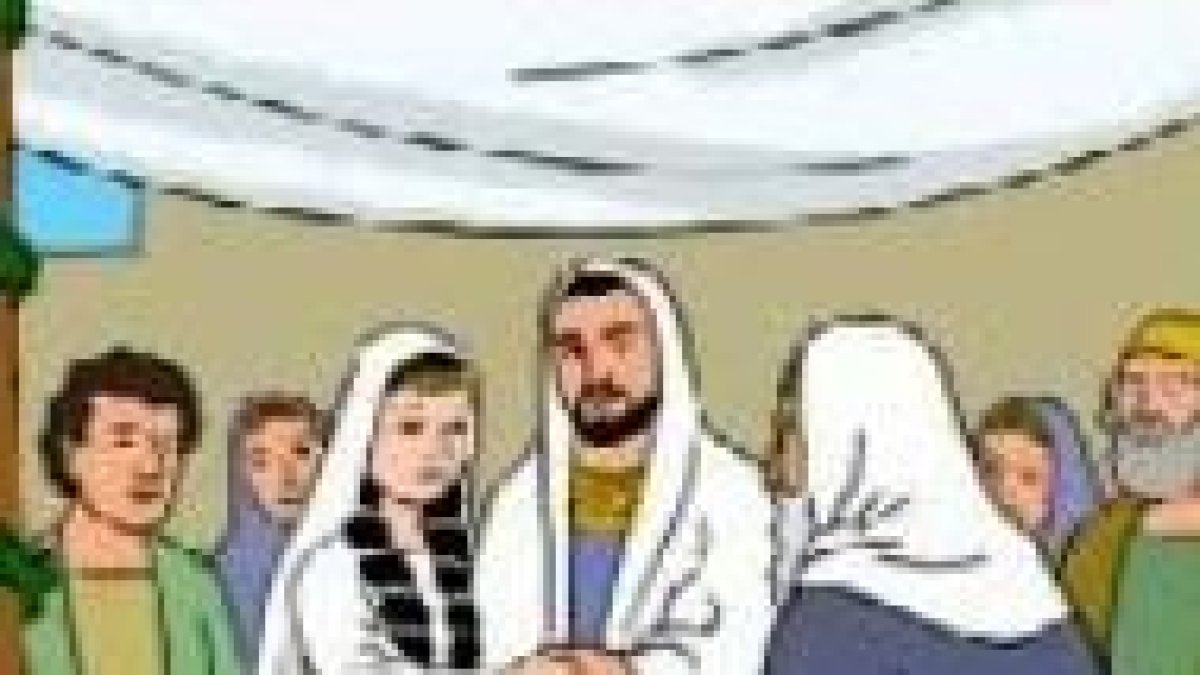 Una imagen de la Biblia en tebeo