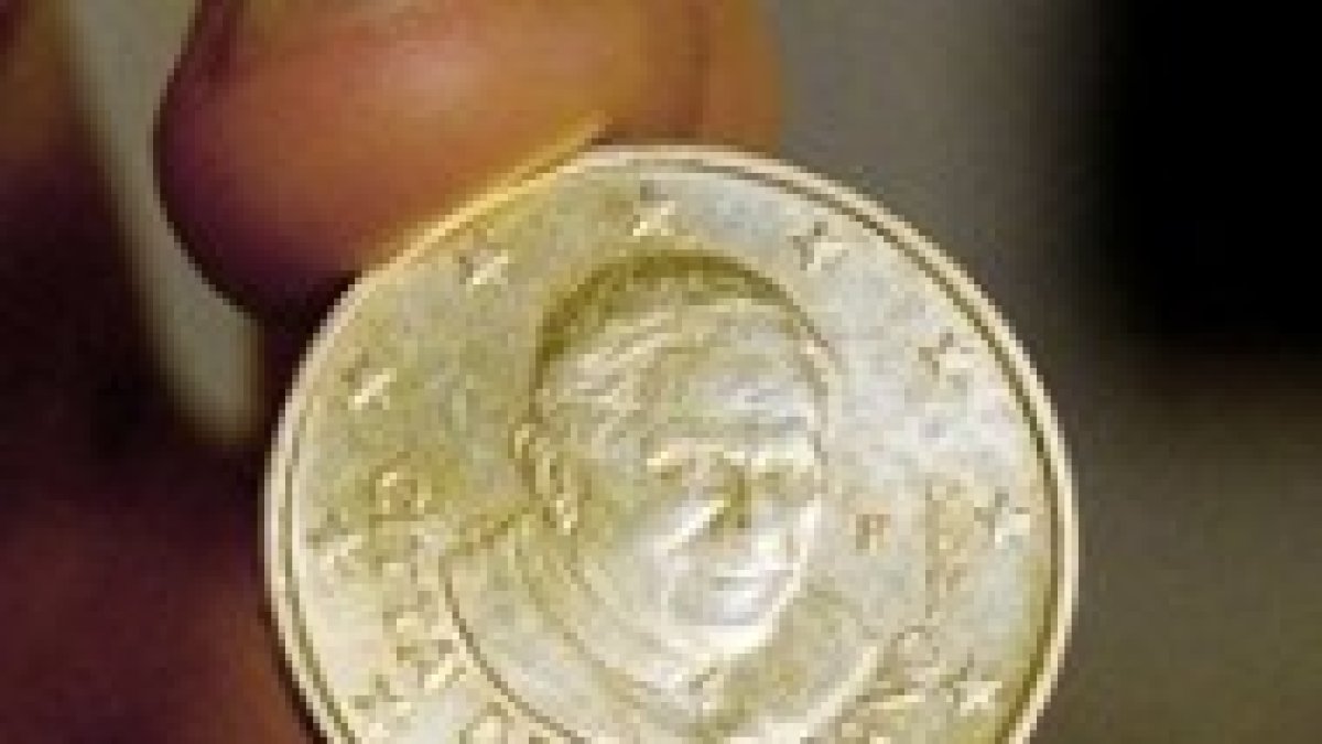 Una moneda de 50 cétimos de euro del Vaticano