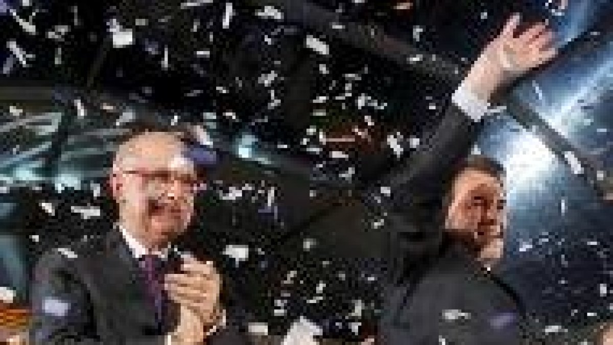 Duran i Lleida y Mas en un acto de campaña electoral