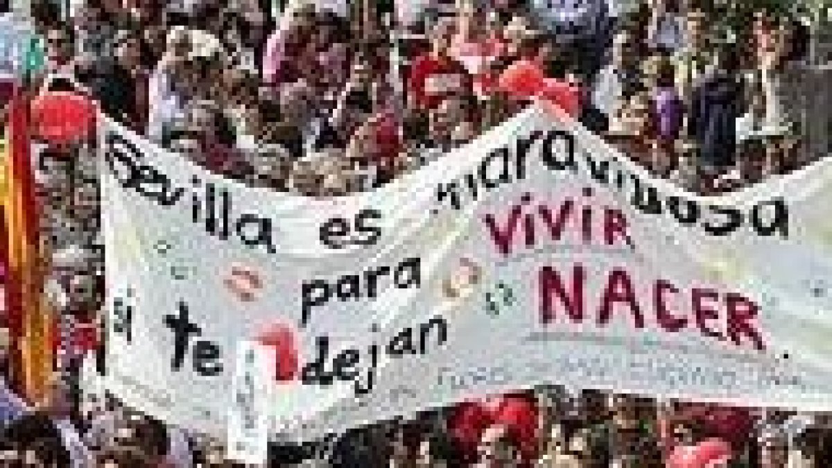 Concentración contra los abortistas en Sevilla