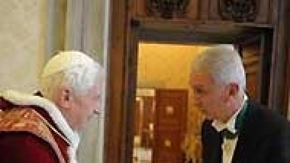 El Papa, el viernes, con el nuevo embajador italiano.