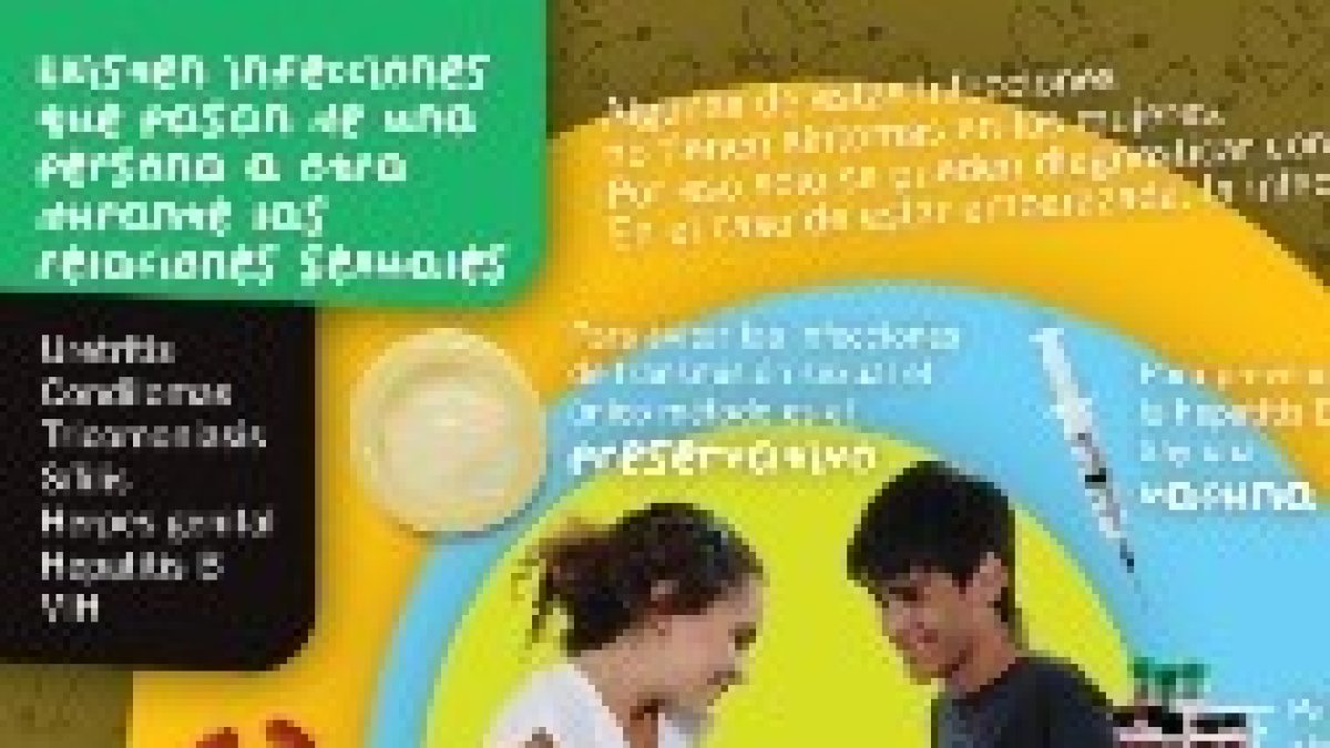Publicidad de una campaña de educación sexual
