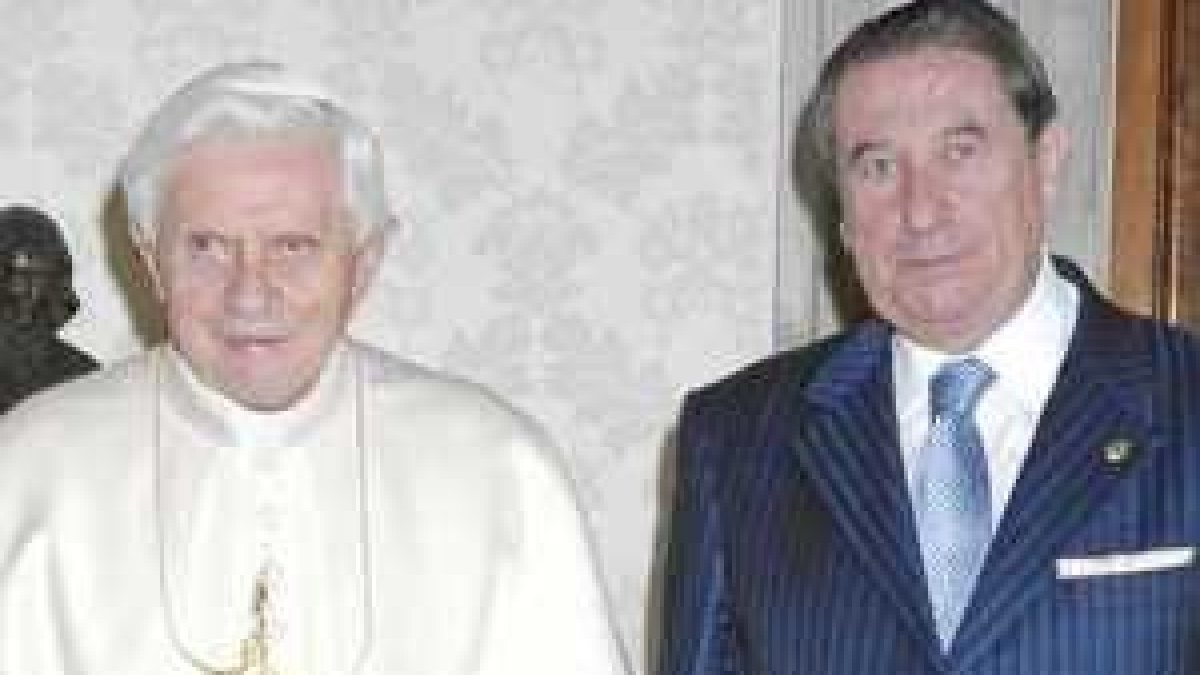 Benedicto XVI y Francisco Vázquez