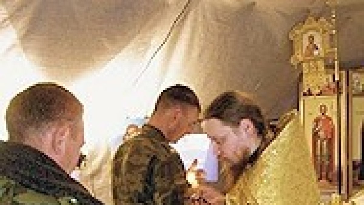 Capellanes militares rusos.