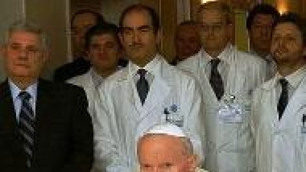 Juan Pablo II en el Policlínico Gemelli