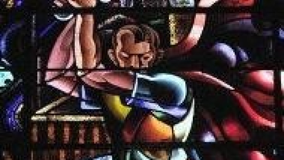 Vidriera en la iglesia de St Jacques en Montgeron