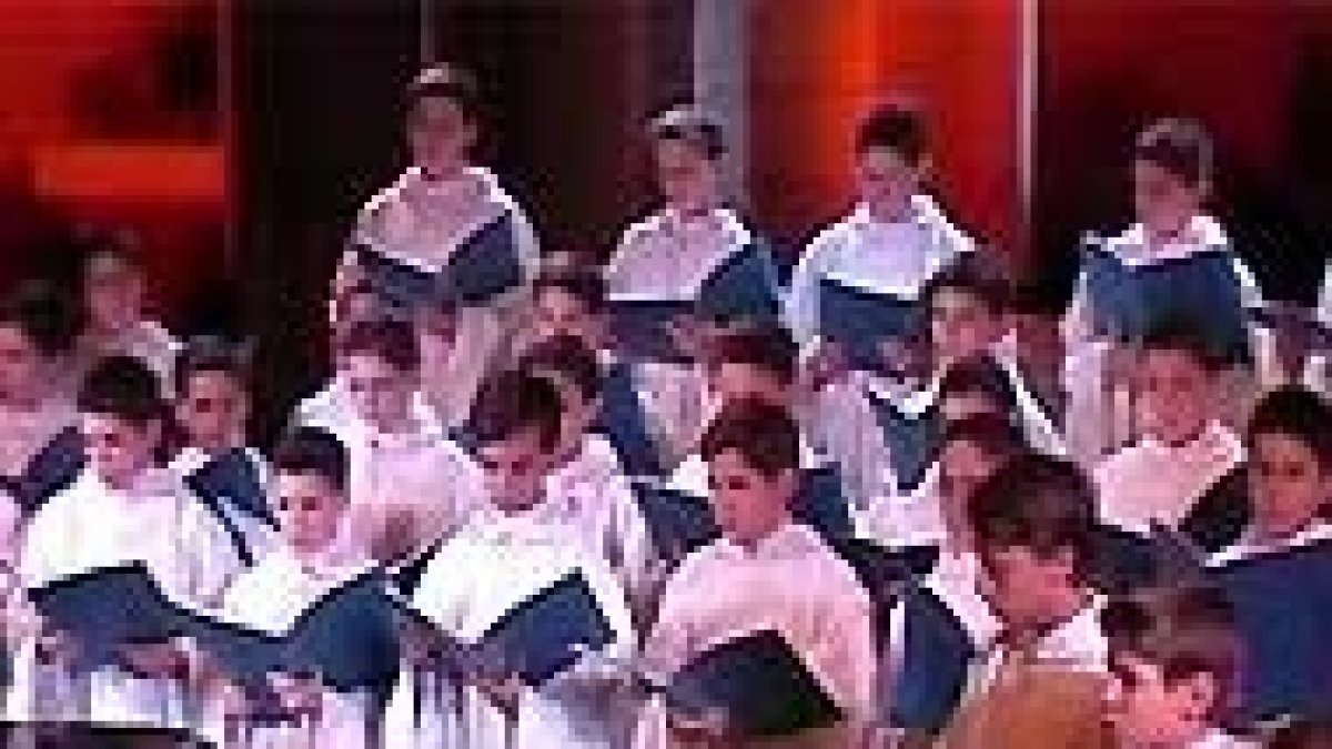 Los escolanes del Valle de los Caídos.