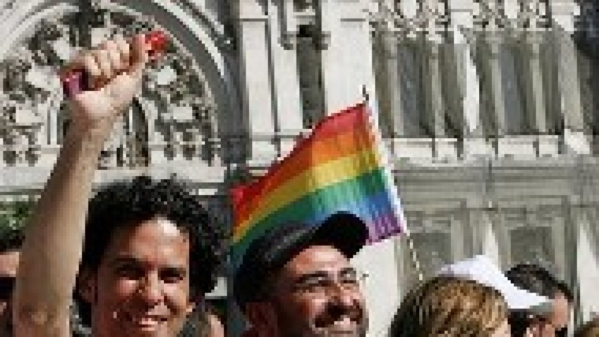 Pedro Zerolo y Bibiana Aido