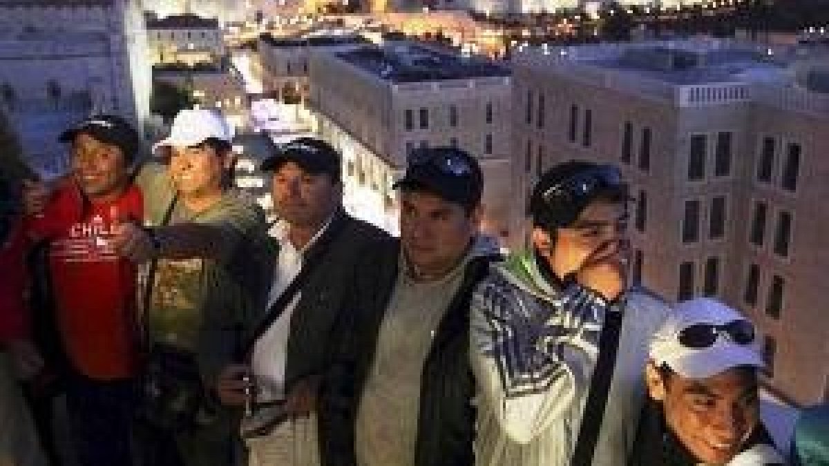 Los mineros chilenos en Jerusalén