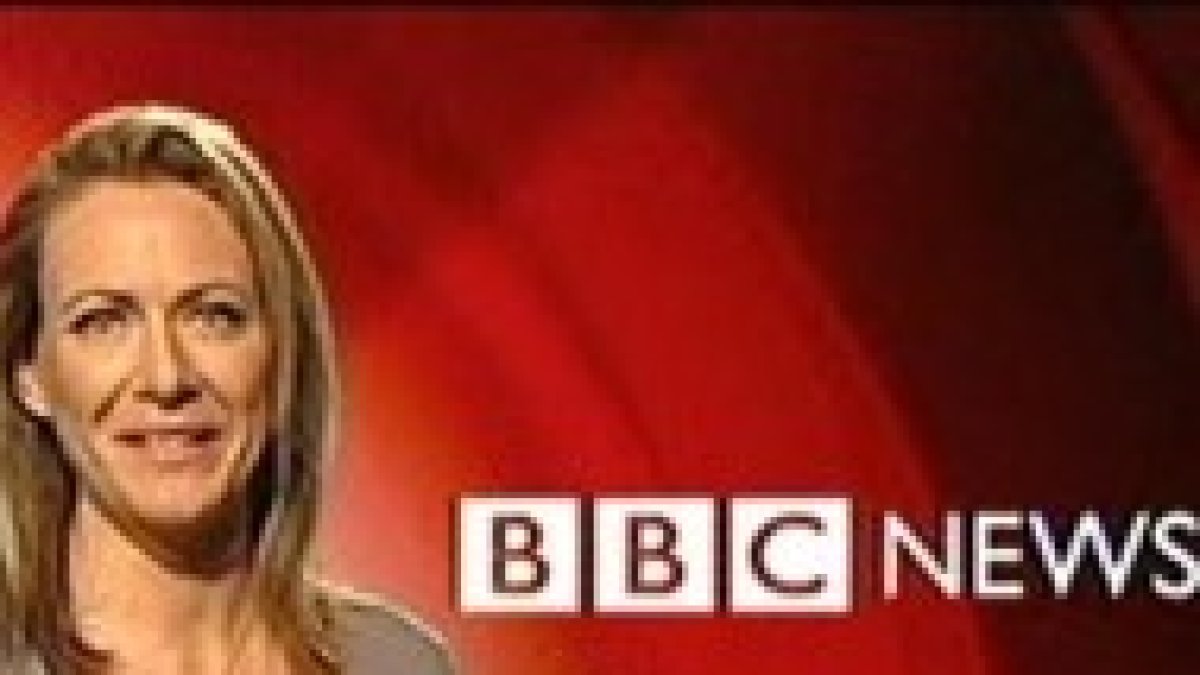 Una presentadora de la BBC noticias