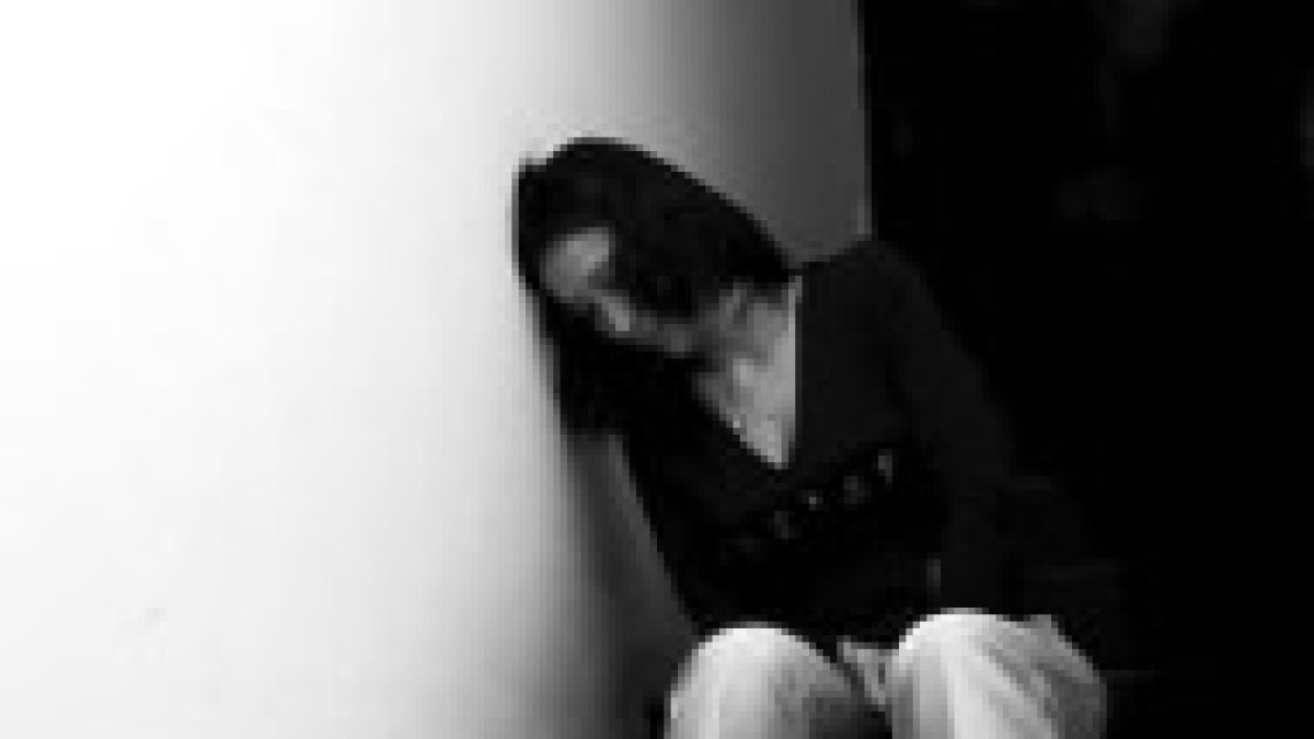 Una mujer deprimida